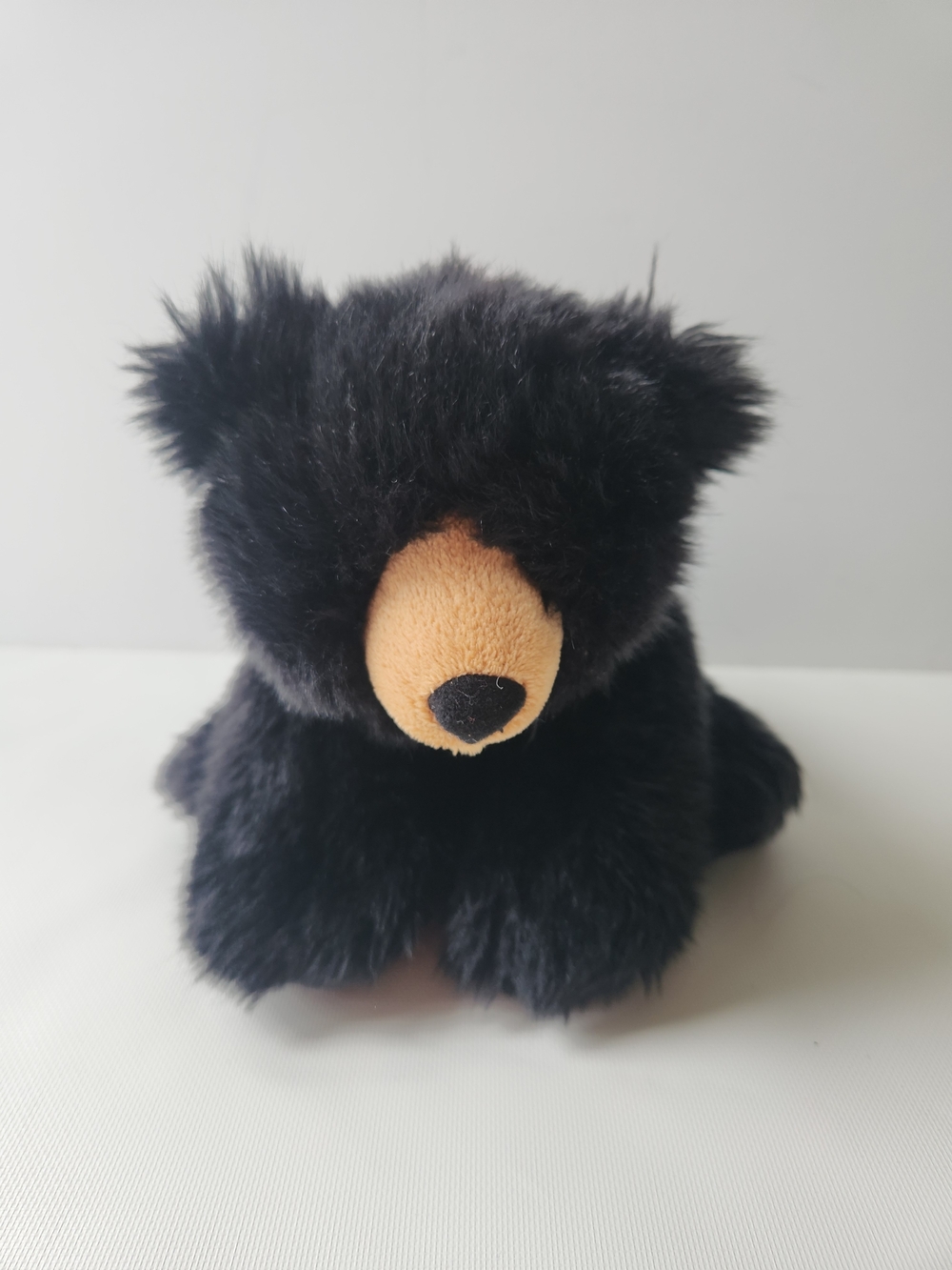 Wild Republic Black Bear 10" Plush Stuffed Realistic 2011 K&M International